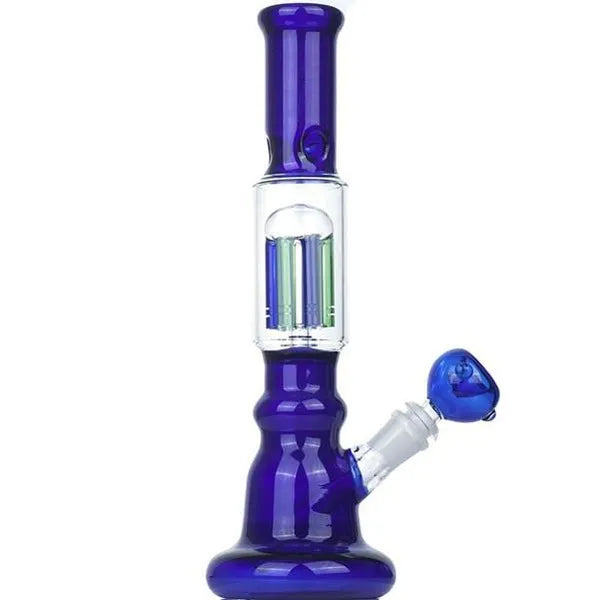 Green & Blue Tree Percolator Bong 30cm