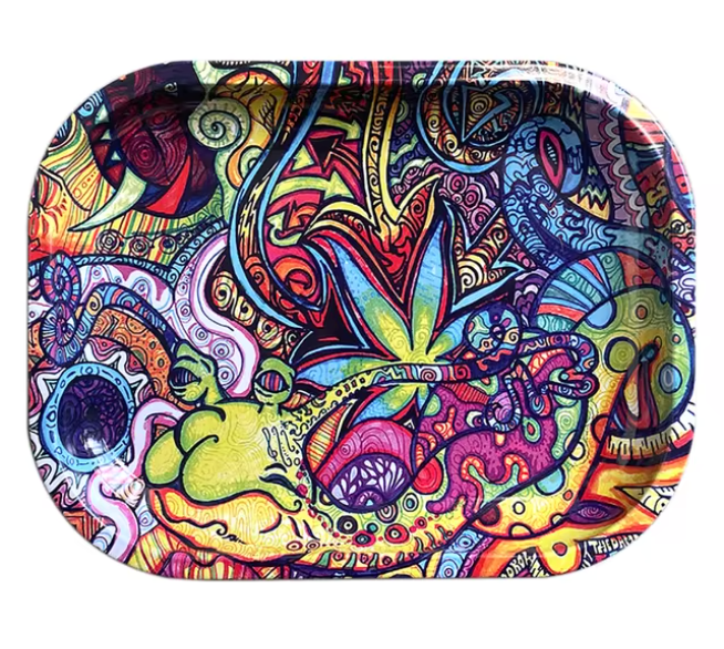 Trippy Alien Rolling Trays