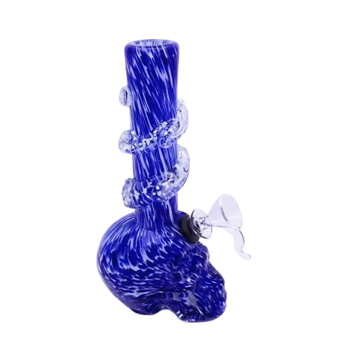 Cheap Glow In The Dark Skull Bong 18cm Waterpipe