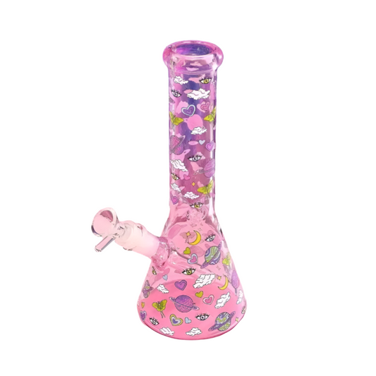 Cheap Pink Cloud Bong 30cm Waterpipe