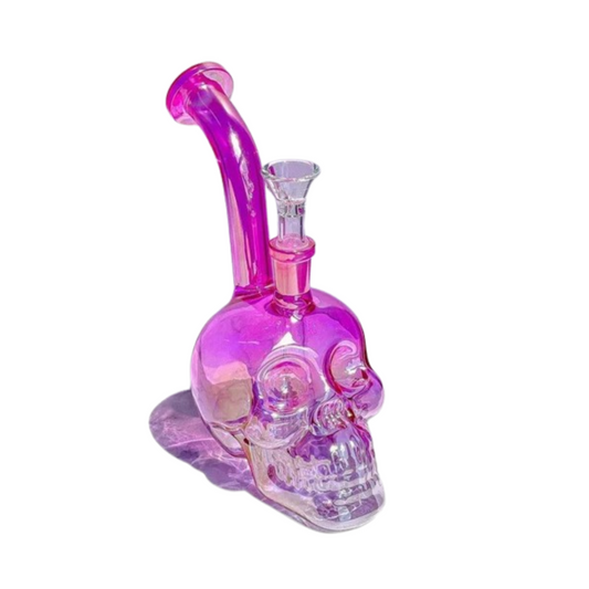 Cheap Pink Skull Bong 20cm Waterpipe