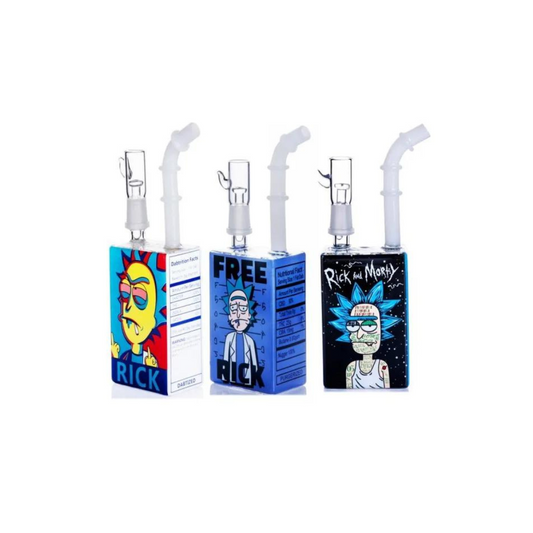 Cheap Rick & Morty Juice Box Bong 20cm Waterpipe