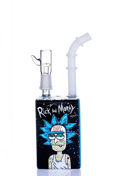 Cheap Rick & Morty Juice Box Bong 20cm Waterpipe