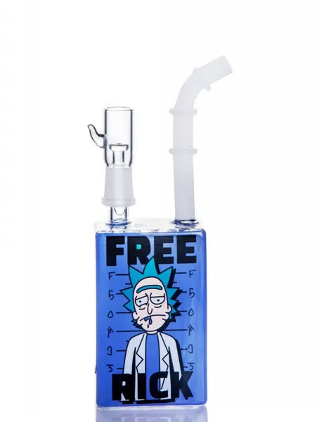 Cheap Rick & Morty Juice Box Bong 20cm Waterpipe