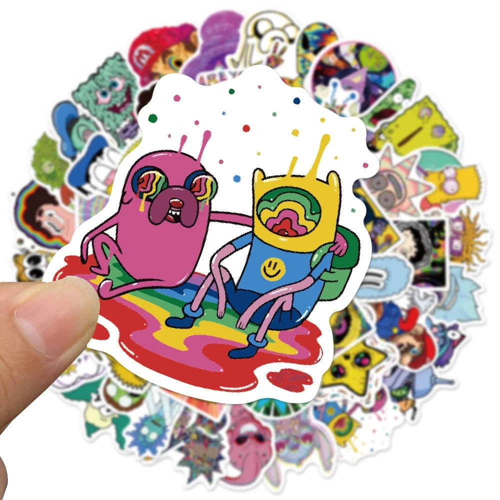 Psychodelic Cartoon Stickers