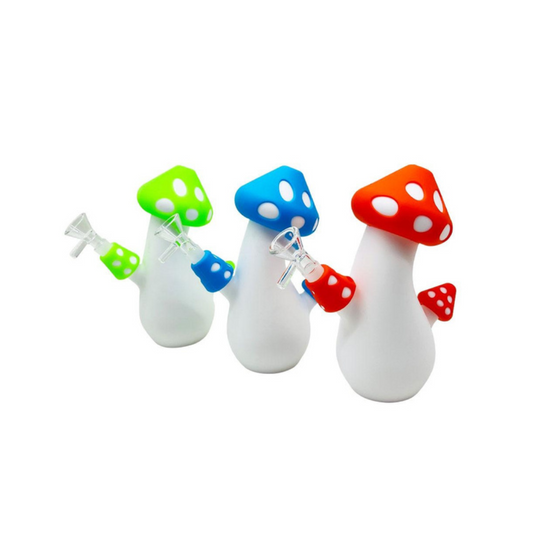 Cheap Silicone Mushroom Bong 17cm Waterpipe