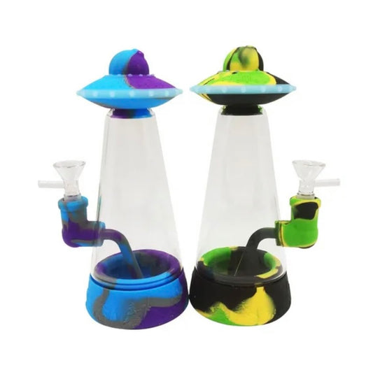 Cheap Silicone UFO Bong 22.7cm Waterpipe