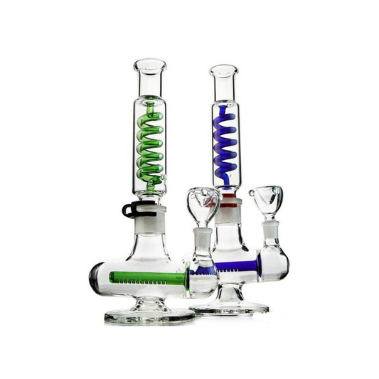 Cheap Spiral Perc Bong 37cm Waterpipe