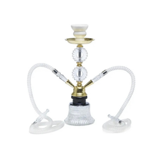 Double Loop Hookah Pipe 34cm (2 Hoses)