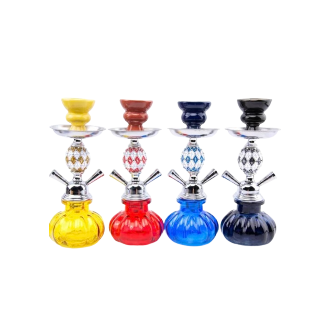 Rounded Hookah 28cm (2 Hoses)