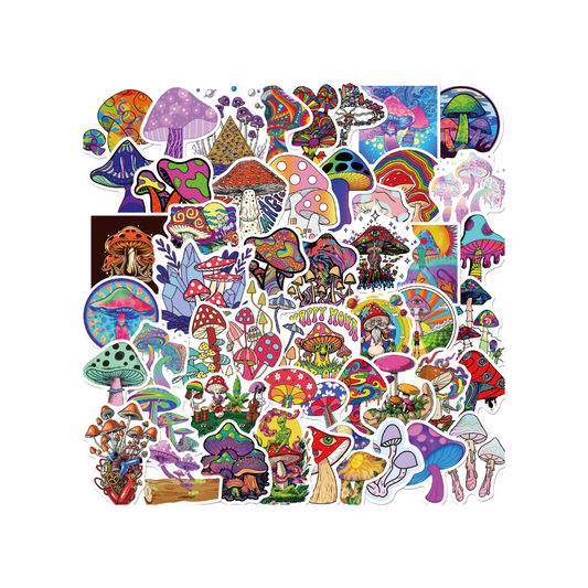 Psychodelic Mushrooms Stickers