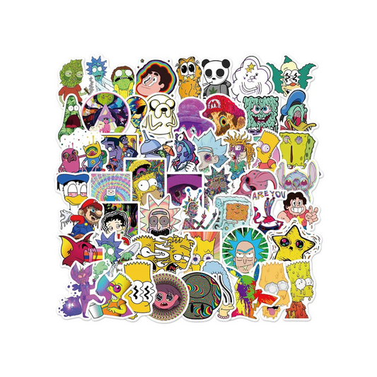 Psychodelic Cartoon Stickers