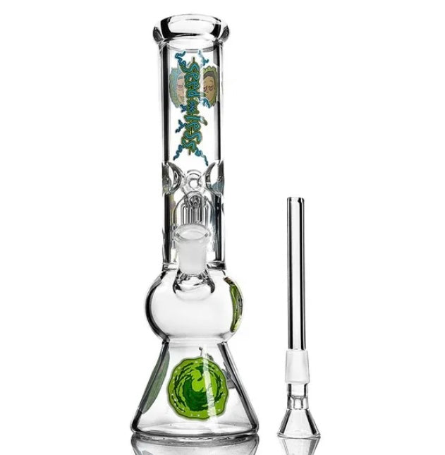 Rick & Morty Glass Bong 24cm